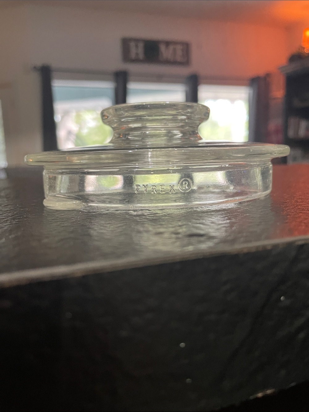 Pyrex Clear Glass Flameware Lid with Knob - Transparent 5 in.